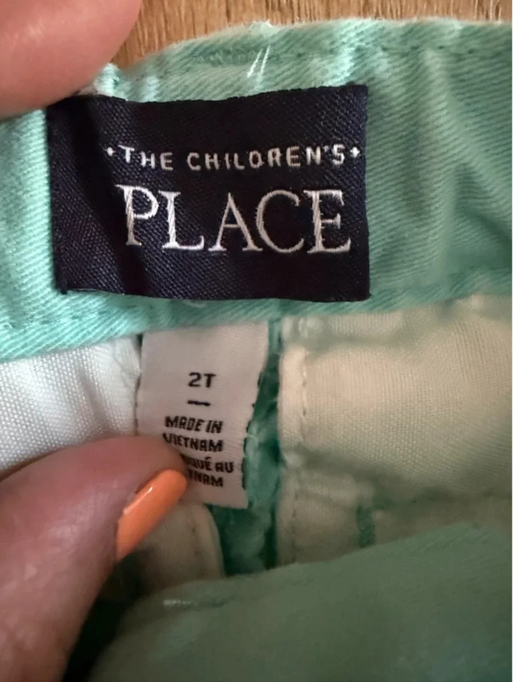 The Children’s Place Toddler Pants 2T Mint Aqua Adjustable Waist Chino Casual